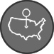 Biểu tượng bản đồ Hoa Kỳ